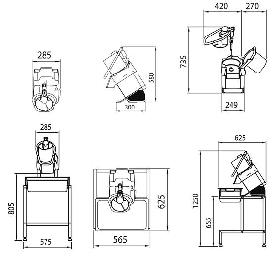 RG-250 - Dimensions