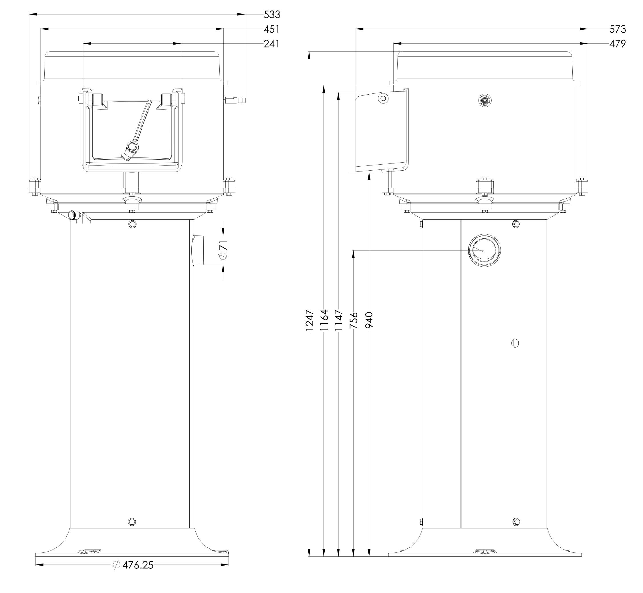 28lb High Pedestal 2017